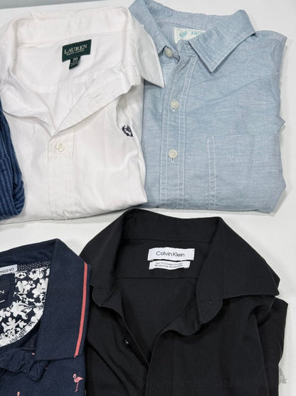 Men’s Shirt Lot of 5 Small Medium Ralph Lauren Calvin Klein Abercrombie Nickel & Iron