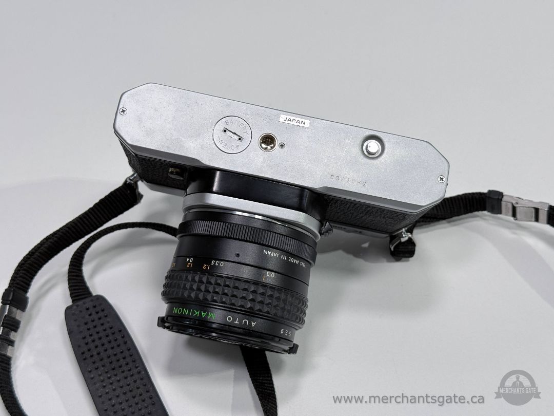 Asahi Pentax K1000 35mm Film Camera w/ Makinon 55mm f/2.8 Lens K Mount