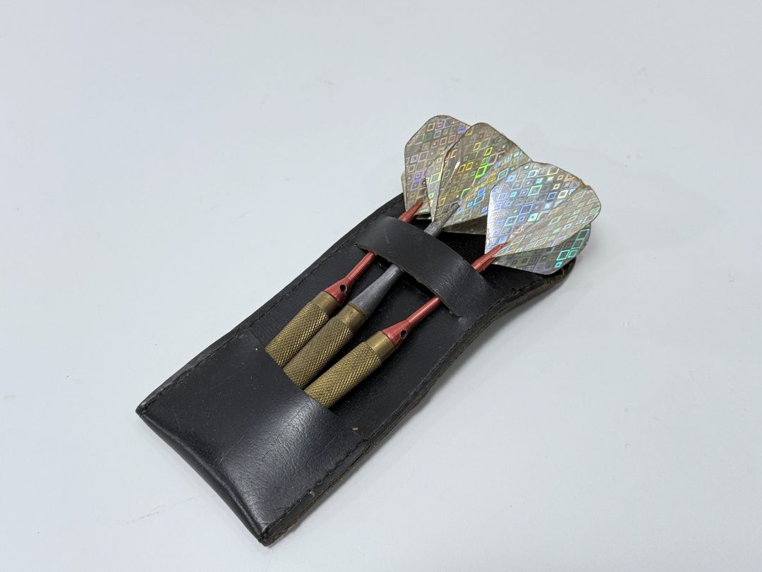 Vintage Brass-Tip Darts with Case