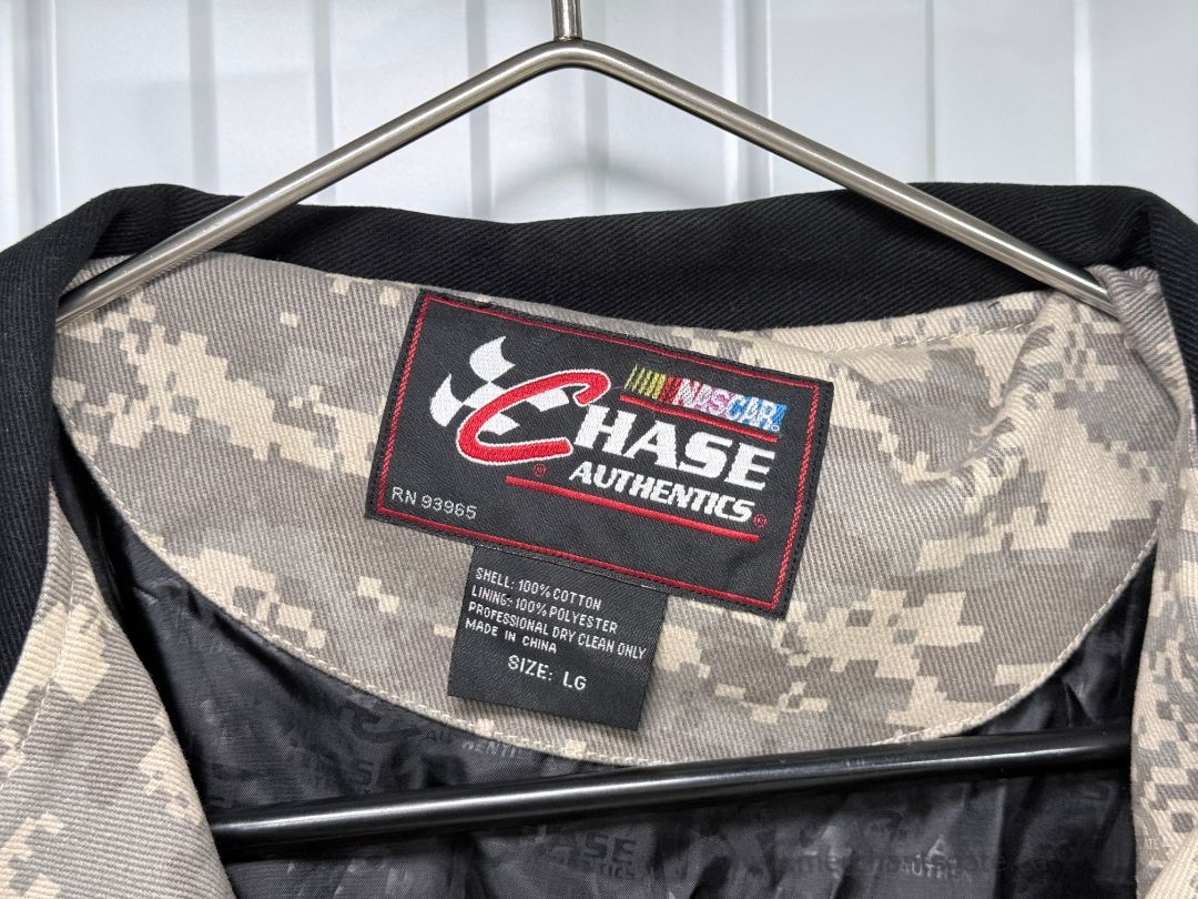 Dale Earnhardt Jr Jacket Chase Authentics NASCAR National Guard Adidas Camo LG
