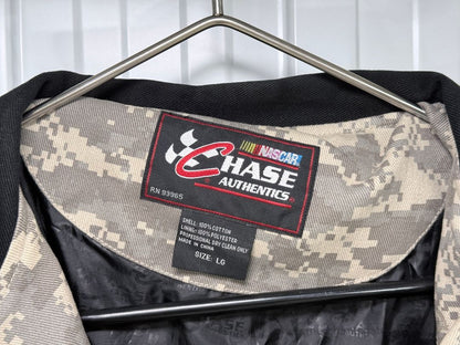 Dale Earnhardt Jr Jacket Chase Authentics NASCAR National Guard Adidas Camo LG