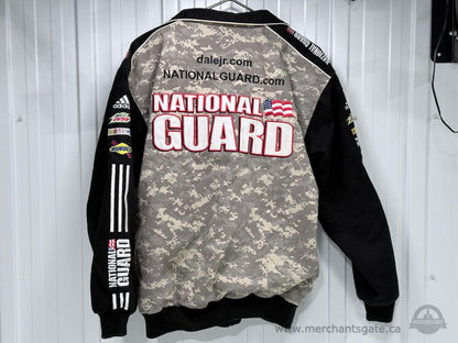 Dale Earnhardt Jr Jacket Chase Authentics NASCAR National Guard Adidas Camo LG