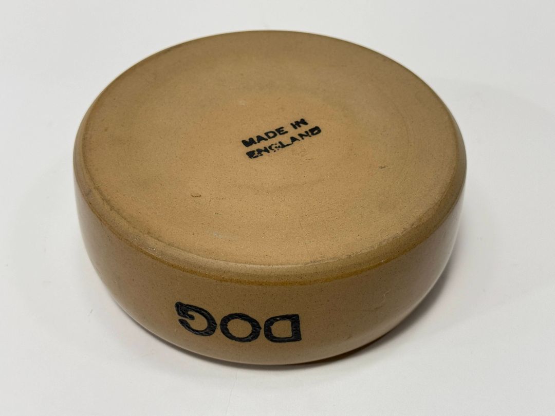 Vintage Ceramic Dog Bowl – Made in England, Because Your Dog Deserves Class
