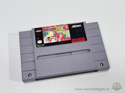 Super Nintendo SNES Krusty’s Super Fun House Game Cartridge Authentic Tested