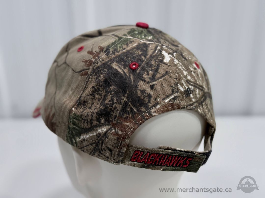 Chicago Blackhawks Camo Baseball Cap 47 Brand Adjustable Strap NHL Hat