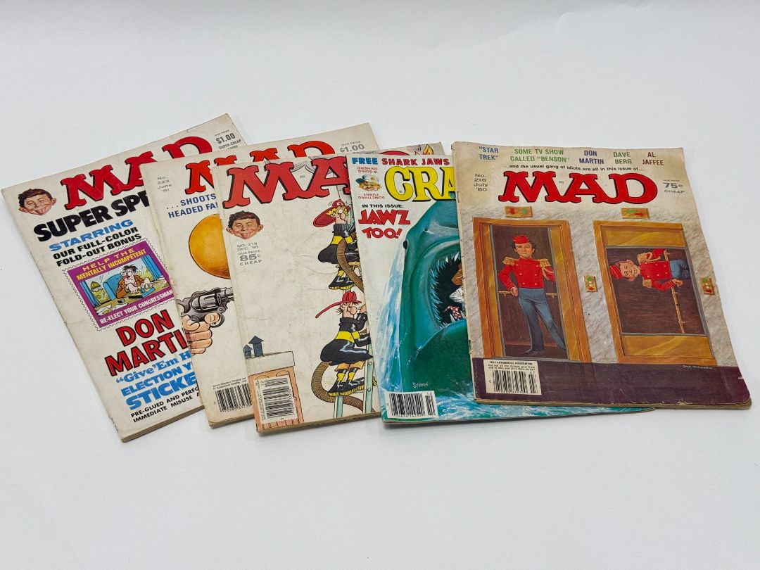 Vintage MAD Magazines – 4 Issues of Classic Snark