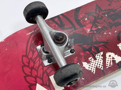Airwalk Skateboard Complete Deck with Trucks Wheels Bearings Red Graphic