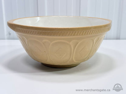 Vintage T G Green Gripstand Mixing Bowl 13" Ceramic Beige England