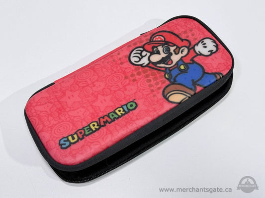 Super Mario Nintendo Switch Carrying Case Red Travel Storage Zipper Hard Shell