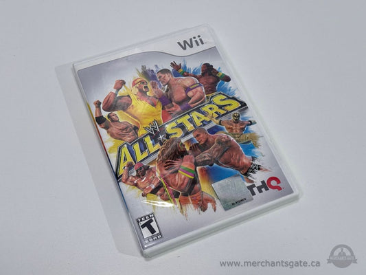 WWE All Stars Wii Game Complete Case Disc Nintendo Wrestling THQ