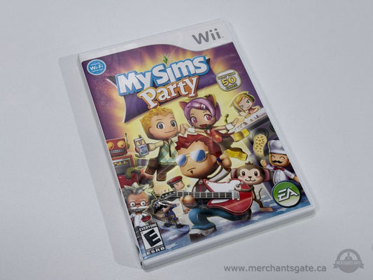 MySims Party Wii Game Complete Case Disc Nintendo Wii EA Family Party Game