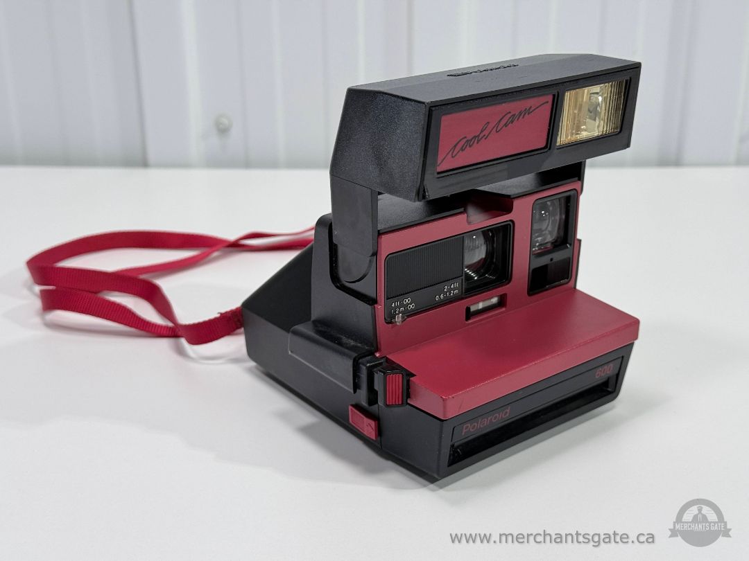 Polaroid Cool Cam 600 Instant Film Camera Red Black Vintage