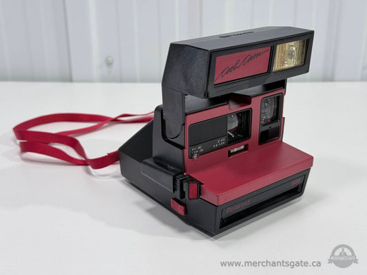 Polaroid Cool Cam 600 Instant Film Camera Red Black Vintage