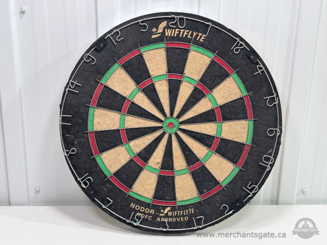 Wiftlyte Nodoor Bristle Dartboard 18" Regulation Steel Tip Reversible