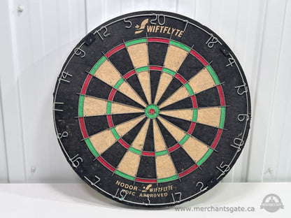 Wiftlyte Nodoor Bristle Dartboard 18" Regulation Steel Tip Reversible