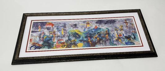 Framed Surrealist Abstract Art Print