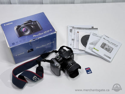 Canon PowerShot SX10 IS 10MP 20x Zoom Digital Camera Bundle