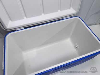Coleman 48 Quart 45L Cooler 63 Can Capacity Blue Hard Chest Ice Box Camping Picnic