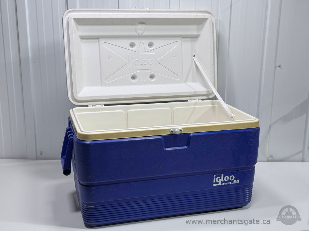 Coleman 48 Quart 45L Cooler 63 Can Capacity Blue Hard Chest Ice Box Camping Picnic