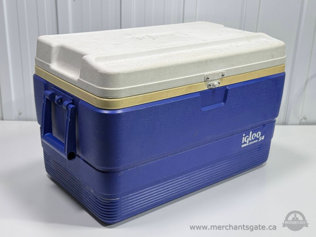Coleman 48 Quart 45L Cooler 63 Can Capacity Blue Hard Chest Ice Box Camping Picnic