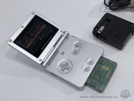 Nintendo Game Boy Advance SP Silver AGS-001 Handheld Console w/ Charger Tested