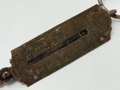 Vintage Hoppe Brass Hanging Scale – Up to 25 kg
