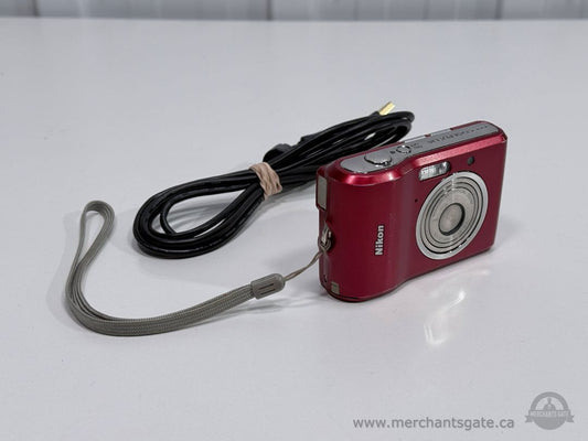 Nikon Coolpix L18 Red Digital Camera 8MP 3x Zoom Tested Working