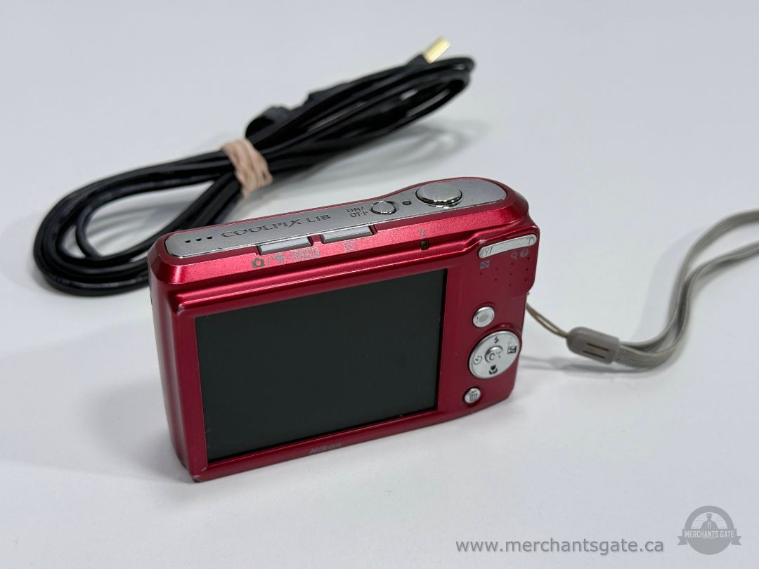 Nikon Coolpix L18 Red Digital Camera 8MP 3x Zoom Tested Working