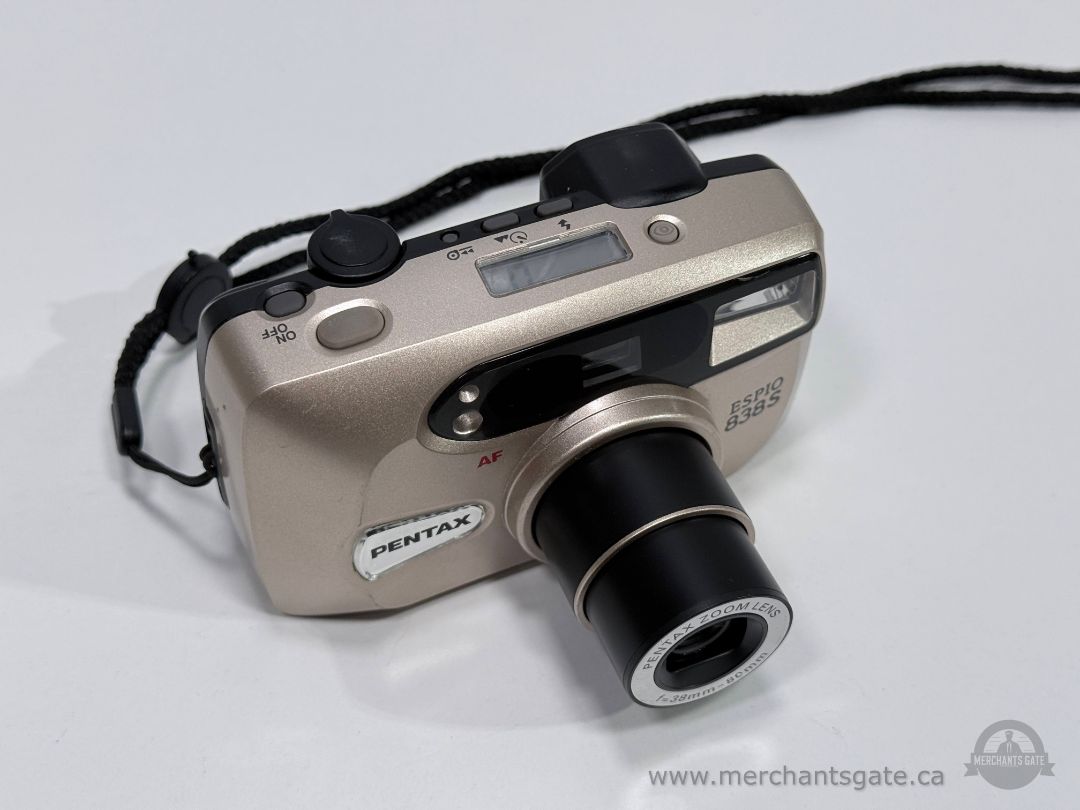 Pentax Espio 838S 35mm Film Camera AF Zoom 38–80mm Tested Clean