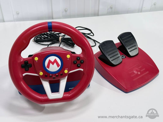 Nintendo Switch Mario Kart Racing Wheel And Pedals Controller Set