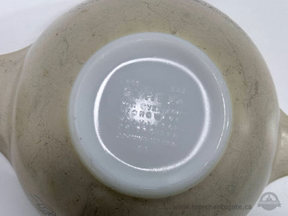 Pyrex Mushroom Pattern Mixing Bowl Set 441 442 Vintage Milk Glass Baking Bowls
