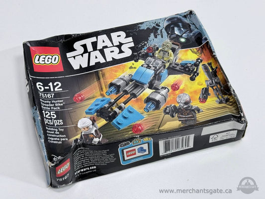 LEGO Star Wars 75167 Bounty Hunter Speeder Bike Battle Pack Sealed Box Damaged Mandalorian Minifig
