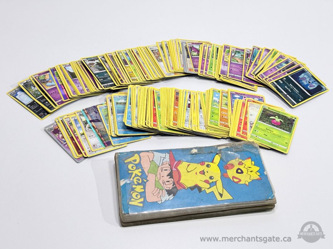 Pokémon Card Lot Binder + 100+ Cards Mixed Vintage to Modern Holos Included