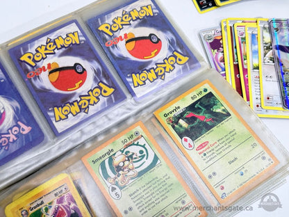 Pokémon Card Lot Binder + 100+ Cards Mixed Vintage to Modern Holos Included