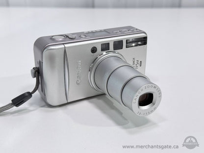 Canon Sure Shot 115u 35mm Film Camera 38–115mm Zoom Tested Working