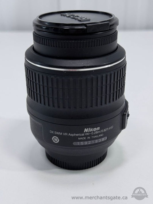 Nikon 18-55mm VR Lens AF-S DX f/3.5-5.6G w/ Caps Tested Working