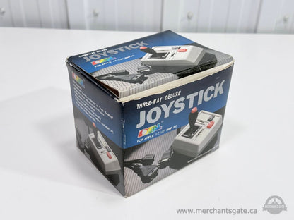 Vintage Three Way Deluxe Joystick for Apple II IIE IBM PC