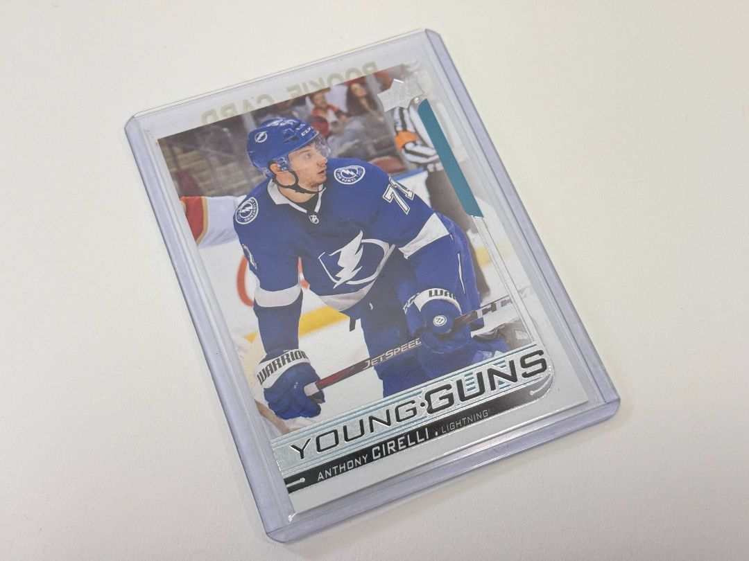 2018 Upper Deck Young Guns Rookie Card #219 / Anthony Cirelli Tampa Bay Lightning NHL Mint