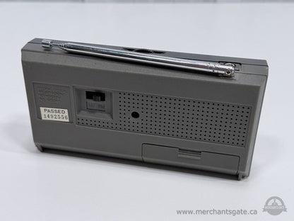 Portable AM FM Radio Fidelity Hi Fi Receiver Telescopic Antenna Vintage Style