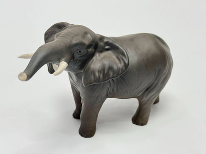 Vintage Beswick England Elephant Figurine – 7" Porcelain, Trunk Up