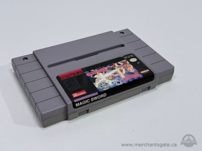 Magic Sword SNES Super Nintendo Game Cartridge Capcom Authentic