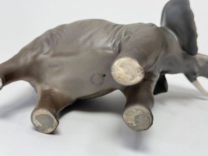 Vintage Beswick England Elephant Figurine – 7" Porcelain, Trunk Up