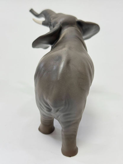 Vintage Beswick England Elephant Figurine – 7" Porcelain, Trunk Up