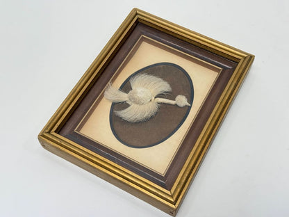 Vintage Indigenous Canadian Caribou Hair Tufting Art / Framed Native Art by Myrtla de Meulles 1983 / Churchill MB