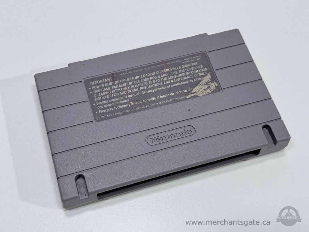 Weaponlord SNES Super Nintendo Fighting Game Cartridge Mid 1990s Retro Gaming Collectible