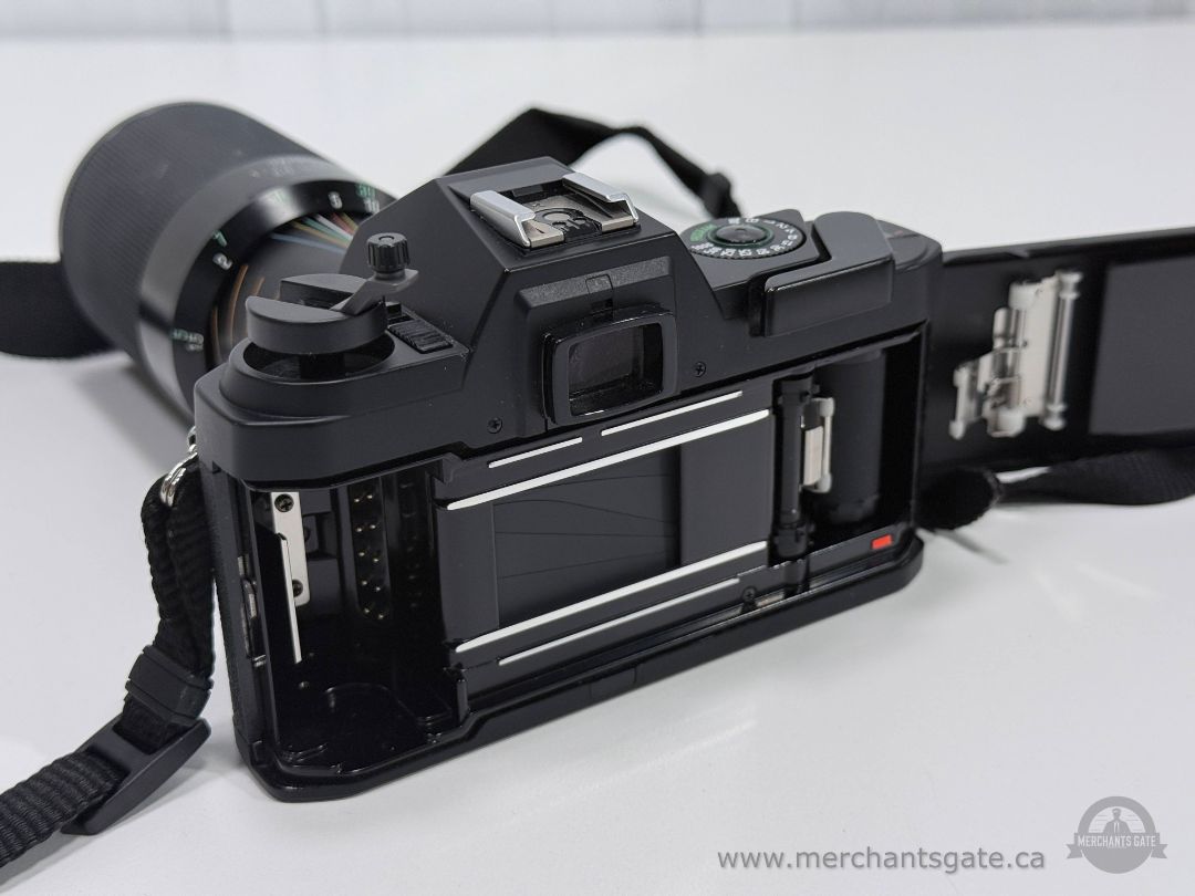 Pentax P3 35mm Film Camera with Tamron 80-210mm Telephoto Lens Strap and Case