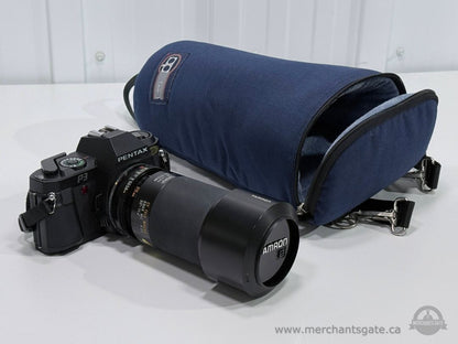 Pentax P3 35mm Film Camera with Tamron 80-210mm Telephoto Lens Strap and Case