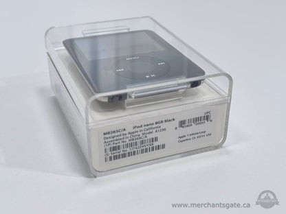 Apple iPod Nano 3rd Gen 8GB Black A1236 New Open Box - Needs Battery