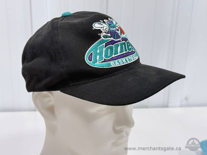 Charlotte Hornets Starter Snapback Hat Vintage NBA Basketball Black Cap