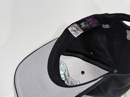 Charlotte Hornets Starter Snapback Hat Vintage NBA Basketball Black Cap